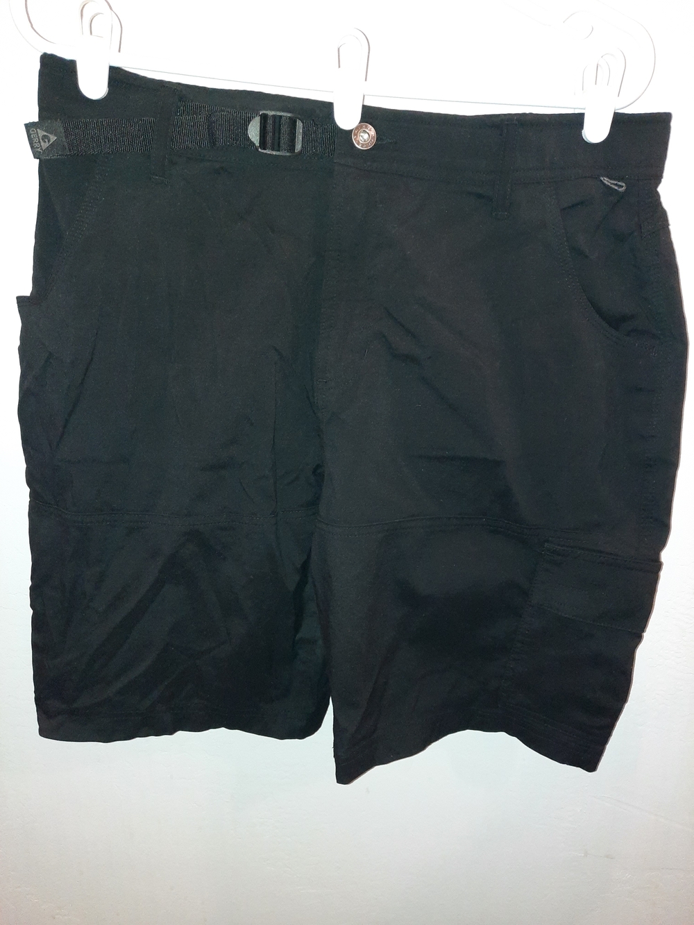 Sperry Men's Venture Black Cargo Shorts with Built-In Belt Size 34 NWOT